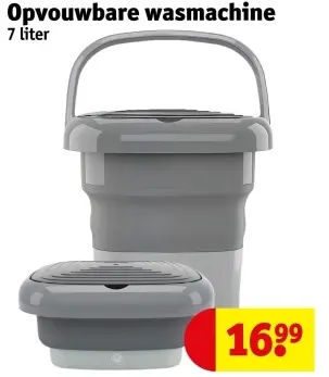 Aanbieding: Opvouwbare wasmachine