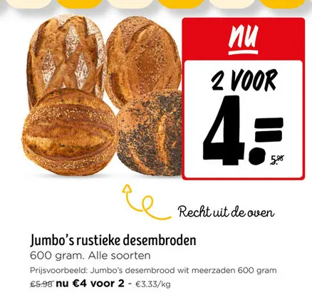 Promotie: rustieke desembroden