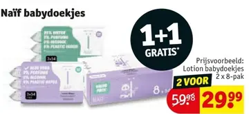 Aanbieding: Naïf babydoekjes