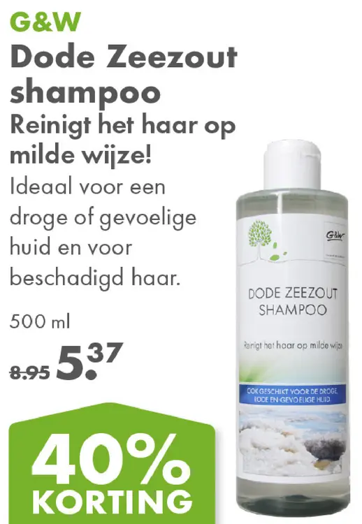Aanbieding: Dode Zeezout shampoo
