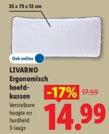 Aanbieding: Ergonomisch hoofdkussen
