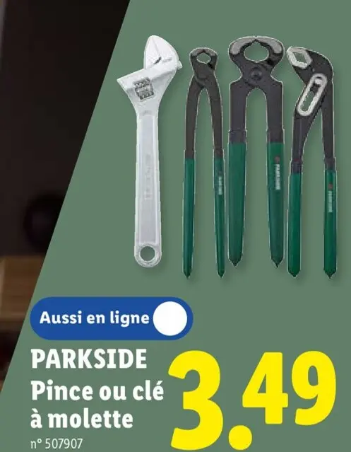 Offre: Pince ou clé à molette