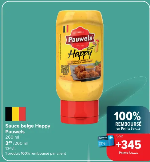 Offre: Sauce belge Happy