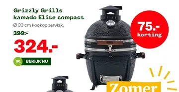 Aanbieding: Grizzly Grills kamado Elite compact
