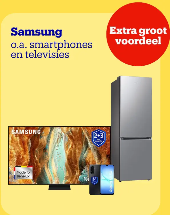 Aanbieding: Smartphones en televisies
