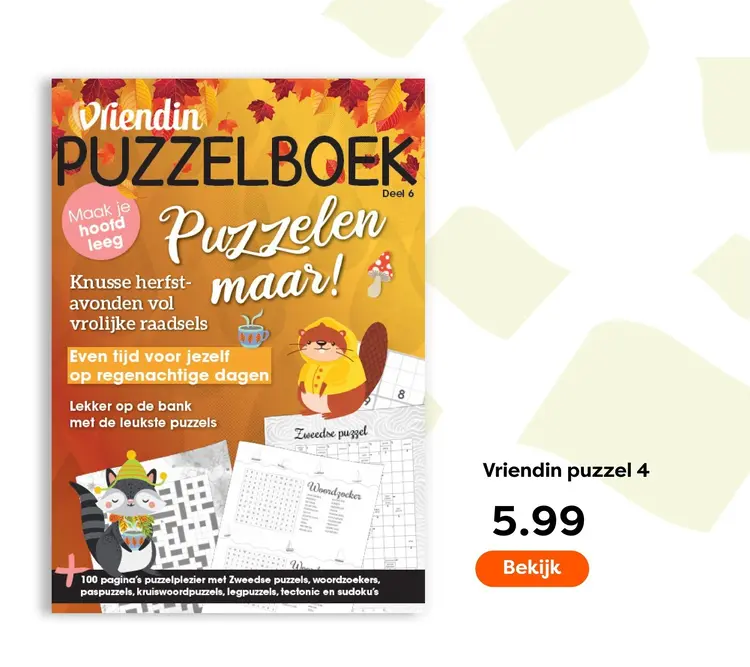 Aanbieding: Vriendin puzzel 4