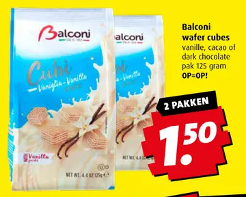 Aanbieding: Balconi wafer cubes