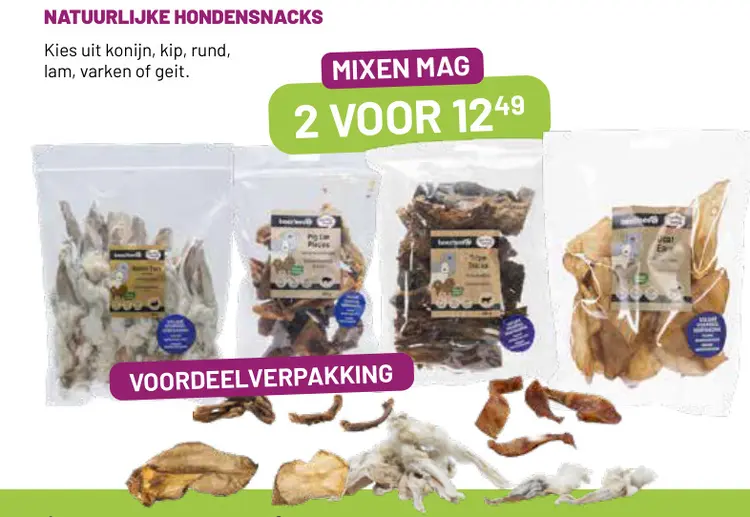 Aanbieding: Natuurlijke hondensnacks