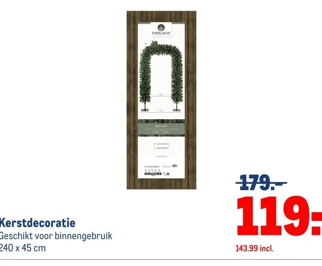 Aanbieding: Kerstdecoratie Deco Arch