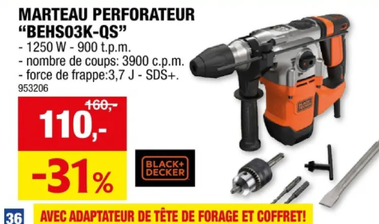 Offre: Marteau perforateur "behs03k-qs"