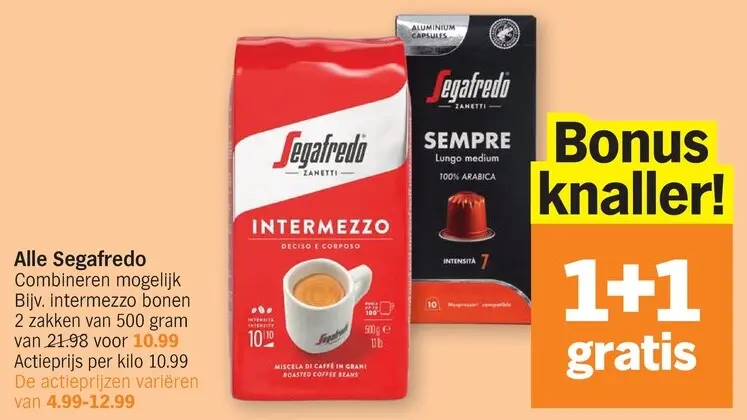 Promotie: Alle Segafredo