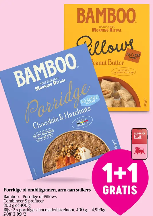 Promotie: Porridge of ontbijtgranen, arm aan suikers