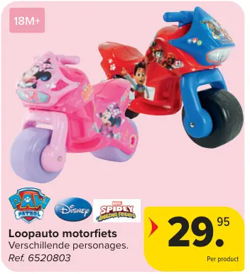 Promotie: Loopauto motorfiets