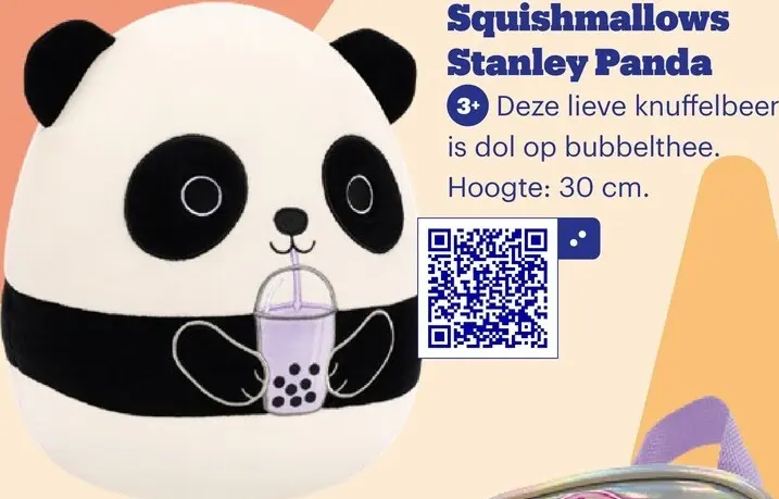 Promotie: Squishmallows Stanley Panda
