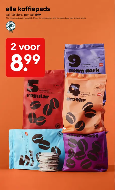 Promotie: Alle koffiepads