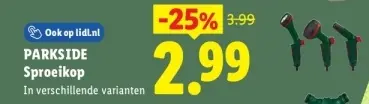 Aanbieding: Sproeikop