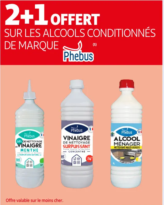 Offre: Alcools conditionnés