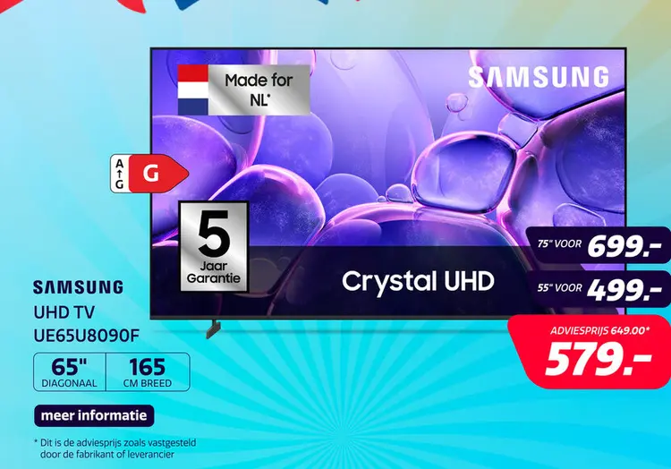 Aanbieding: Samsung 65" UHD U8090F (2025)