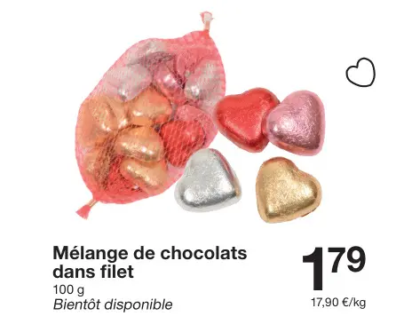 Offre: Mélange de chocolats dans filet