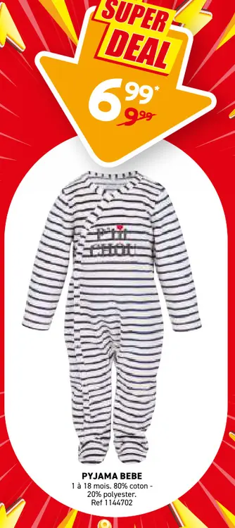 Offre: Pyjama bebe