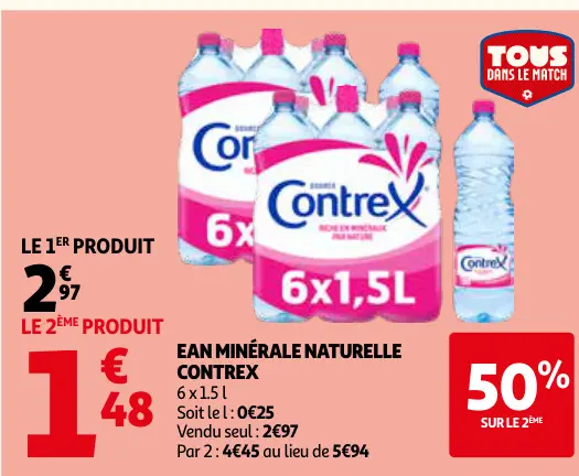 Offre: Eau minérale naturelle