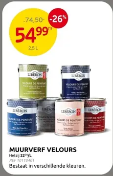 Aanbieding: Muurverf velours