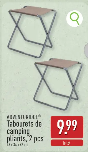 Offre: Tabourets de camping pliants