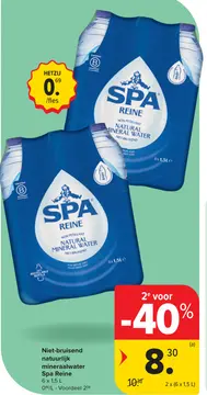 Aanbieding: Niet-bruisend natuurlijk mineraalwater Spa Reine