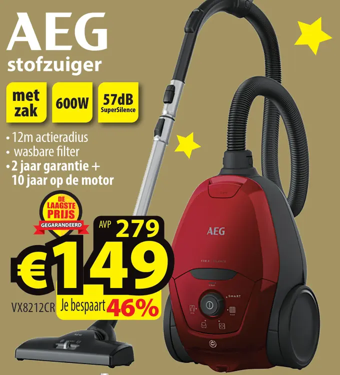 Promotie: stofzuiger