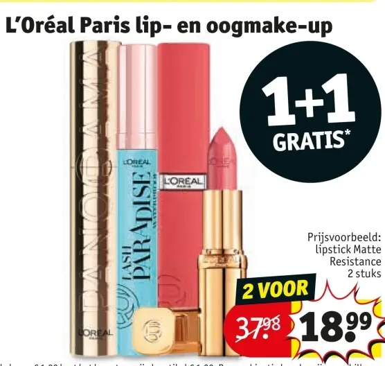 Aanbieding: lip- en oogmake-up