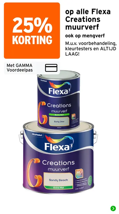 Aanbieding: Alle Flexa Creations muurverf