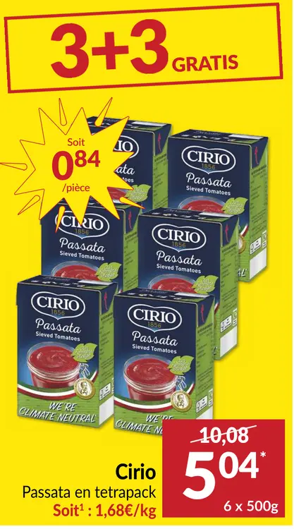 Offre: Passata en tetrapack