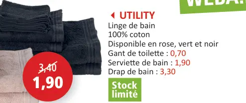 Offre: Linge de bain