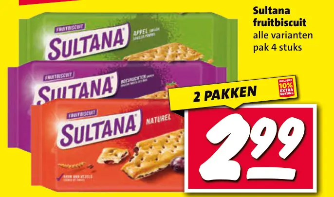 Aanbieding: fruitbiscuit