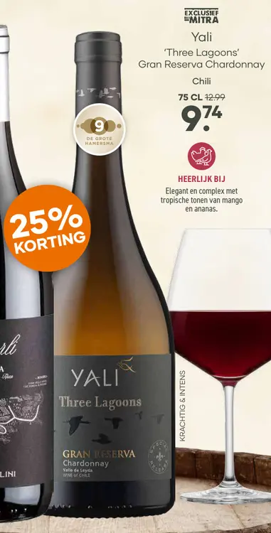 Aanbieding: Three Lagoons Gran Reserva Chardonnay