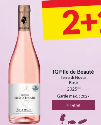 Offre: IGP Ile de Beauté Terra di Nostri Rosé