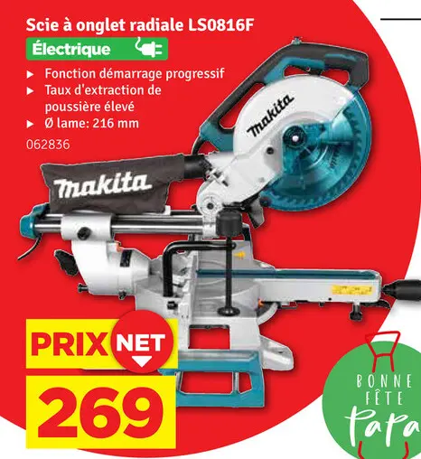 Offre: Scie à onglet radiale LS0816F