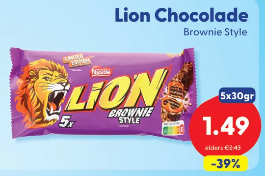 Aanbieding: Lion Chocolade