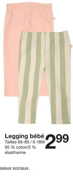 Offre: Legging bébé