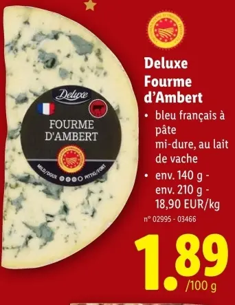 Offre: Fourme d'Ambert