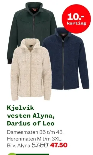 Aanbieding: Kjelvik vesten Alyna, Darius of Leo