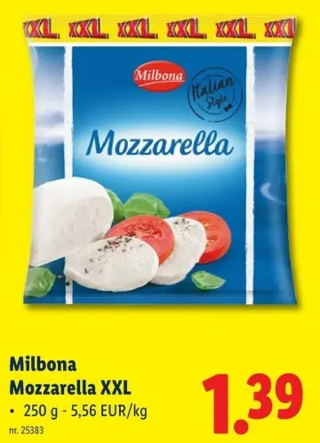 Promotie: Mozzarella XXL