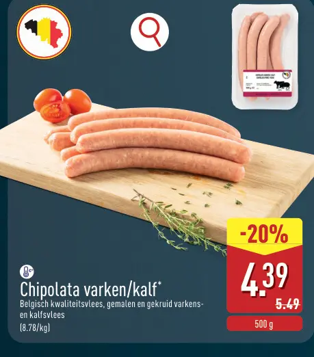 Promotie: Chipolata varken/kalf