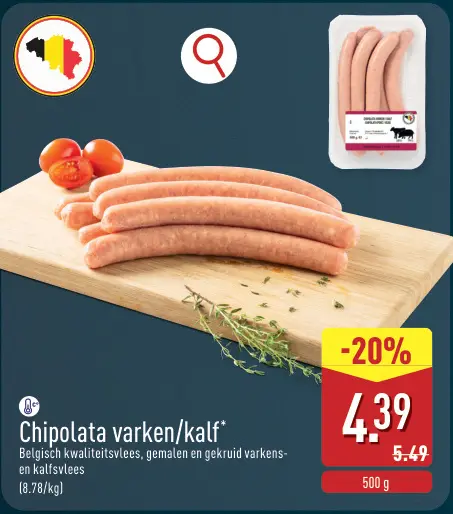 Promotie: Chipolata varken/kalf