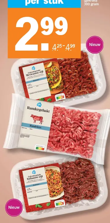 Aanbieding: Rundergehakt (gekruid)
