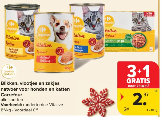 Promotie: Natvoer voor honden en katten