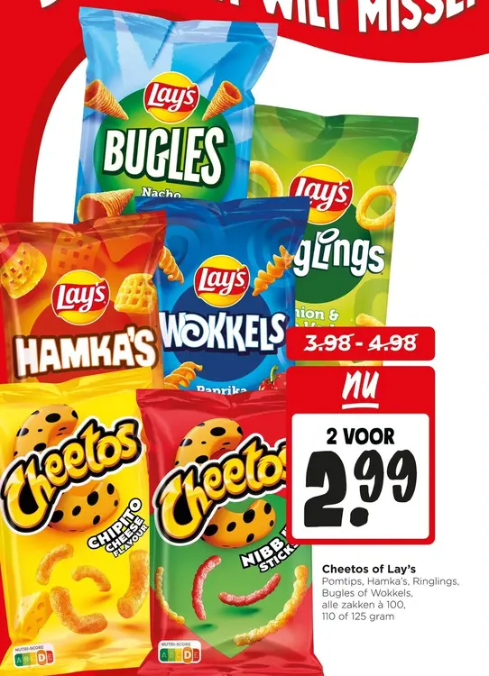 Aanbieding: Cheetos of Lay's