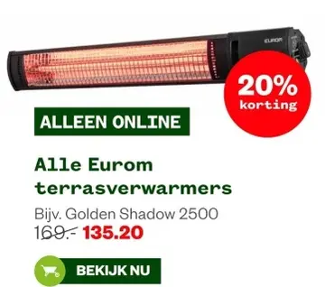 Aanbieding: Alle Eurom terrasverwarmers
