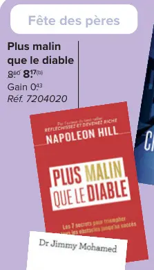 Offre: Livre - Plus malin que le diable