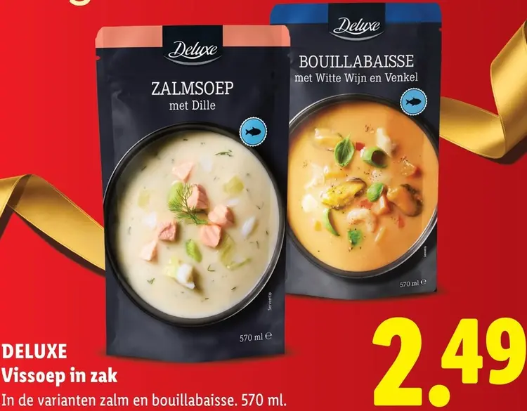 Aanbieding: Deluxe Vissoep in zak